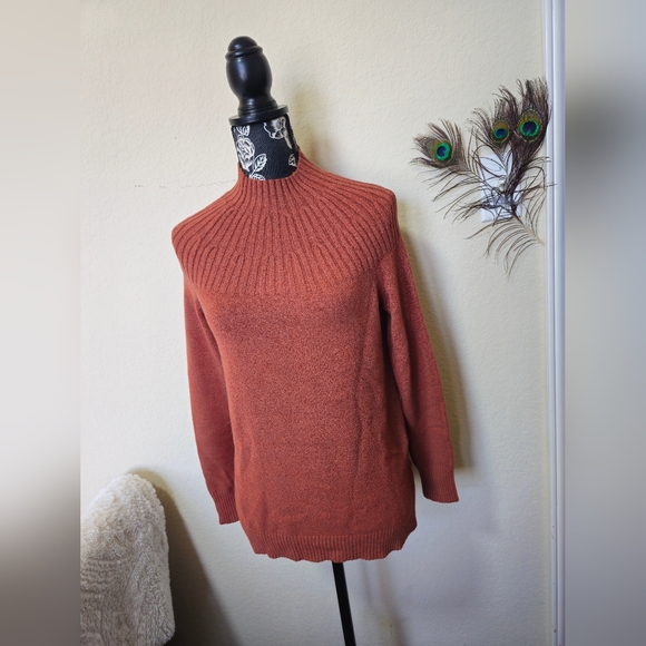 By Anthroplogie Women's Rust Sweater (XS) - Picture 1 of 16